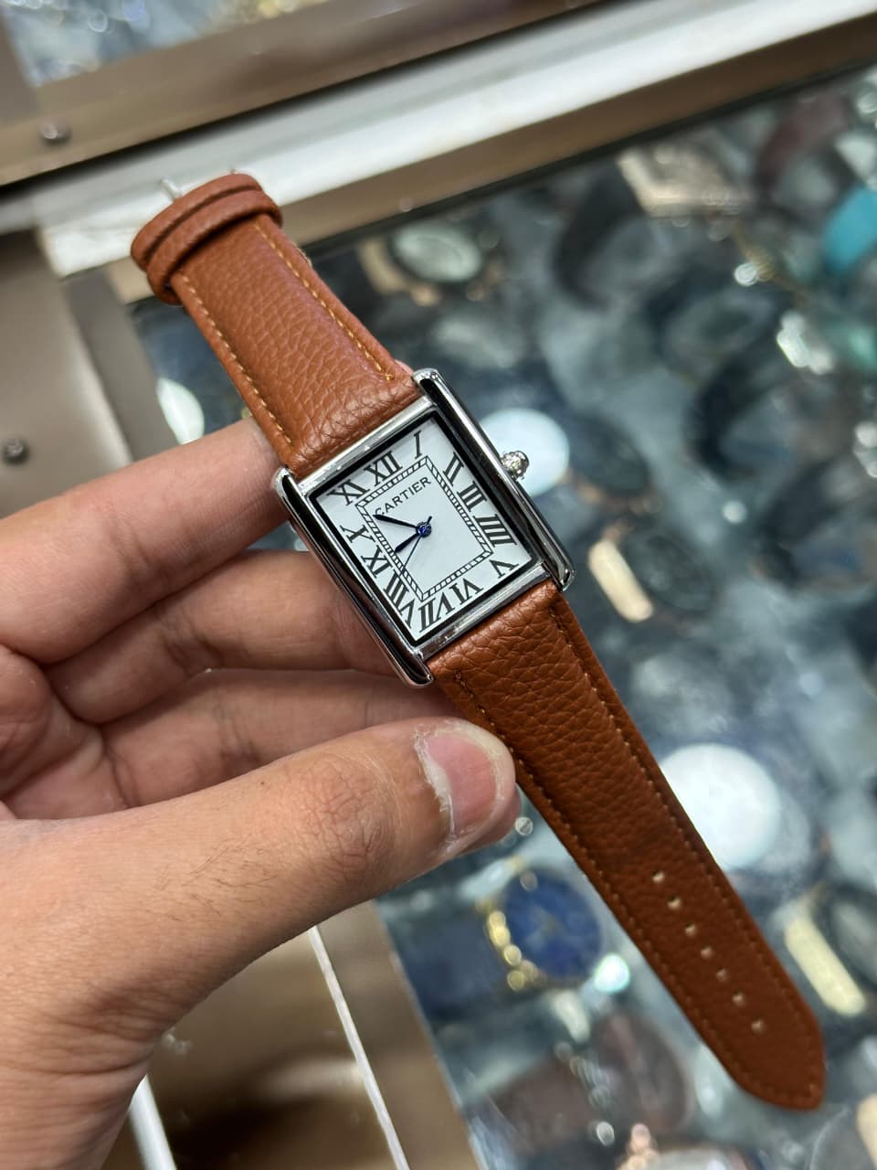 Cartier Tank Solo Classic Roman Leather Duo