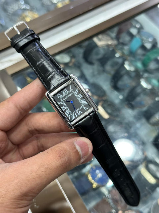 Cartier Tank Solo Classic Roman Leather Duo