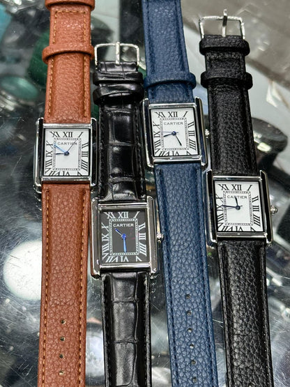 Cartier Tank Solo Classic Roman Leather Duo