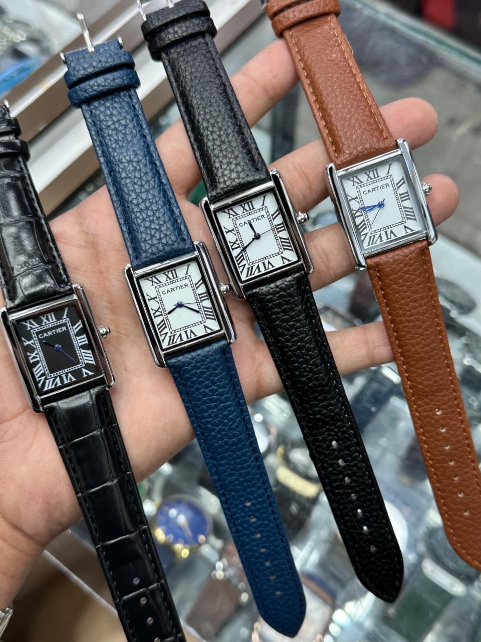 Cartier Tank Solo Classic Roman Leather Duo