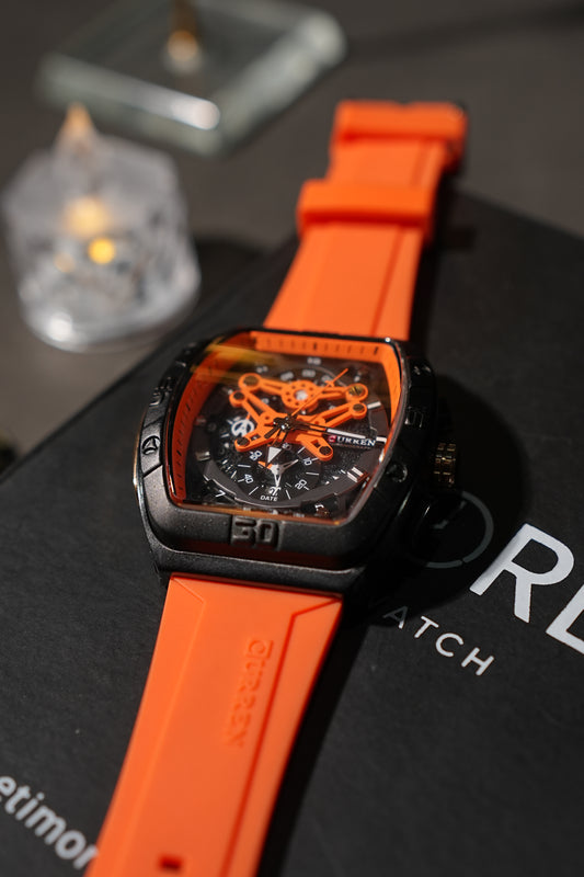 Curren Watch Orange Sport Chronograph