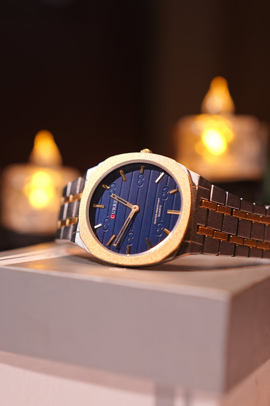 Curren White & Blue Dial