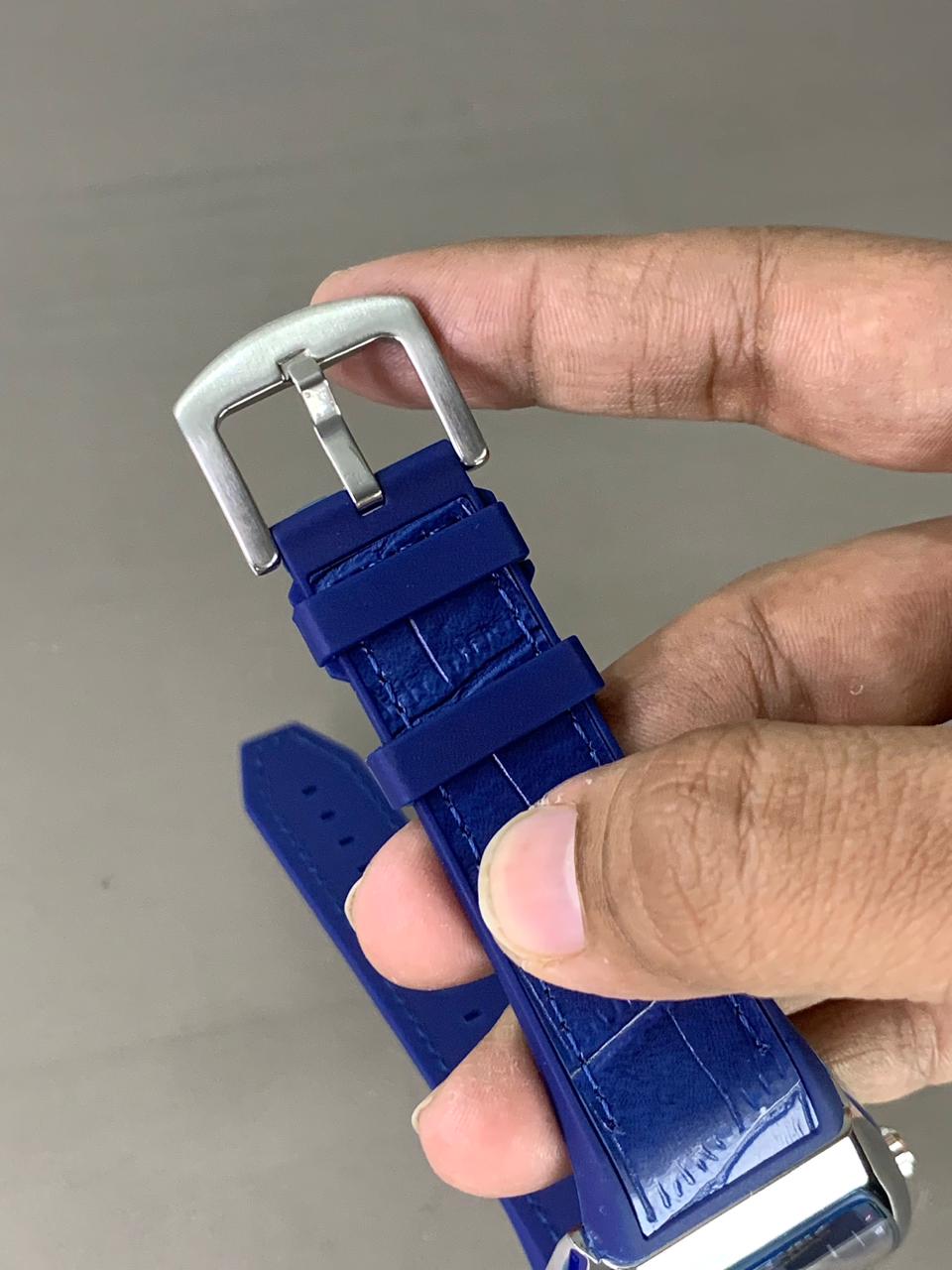 Denvosi Crystal Tonneau Rose Gold & Silver Ice