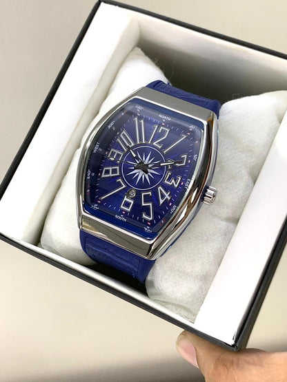 Denvosi Crystal Tonneau Rose Gold & Silver Ice