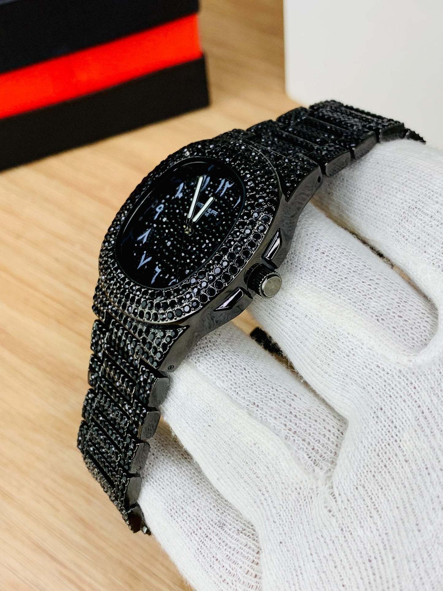 Patek Philippe Luxury Black Stone Arabic Edition