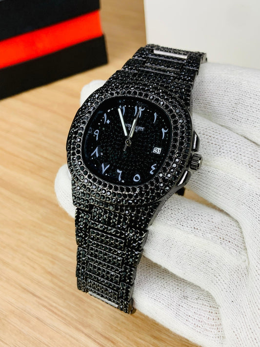 Patek Philippe Luxury Black Stone Arabic Edition