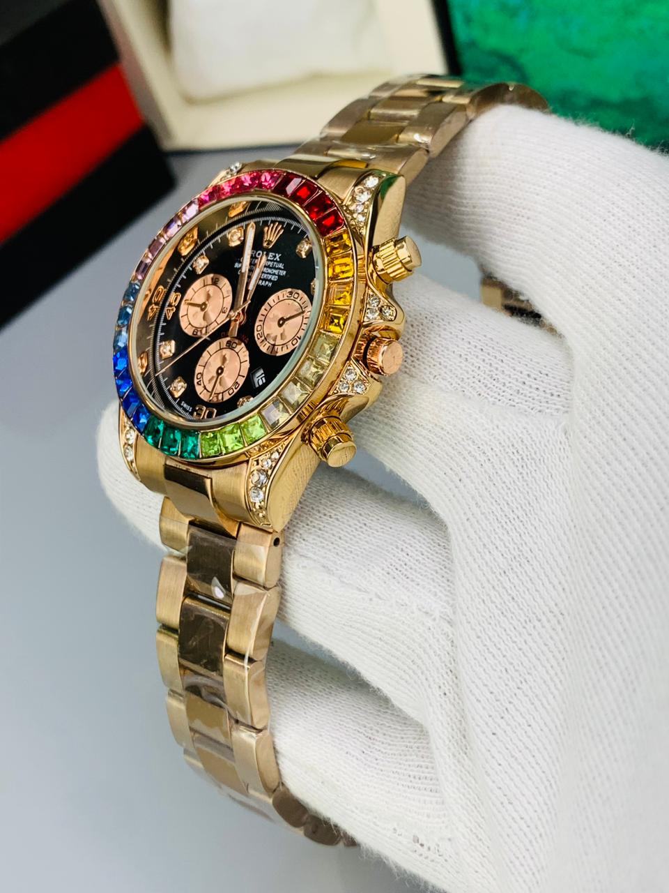 RLX Daytona Rainbow Sapphire & Everose Duo