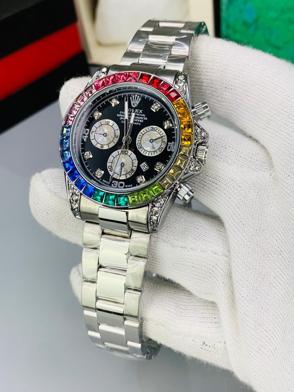 RLX Daytona Rainbow Sapphire & Everose Duo