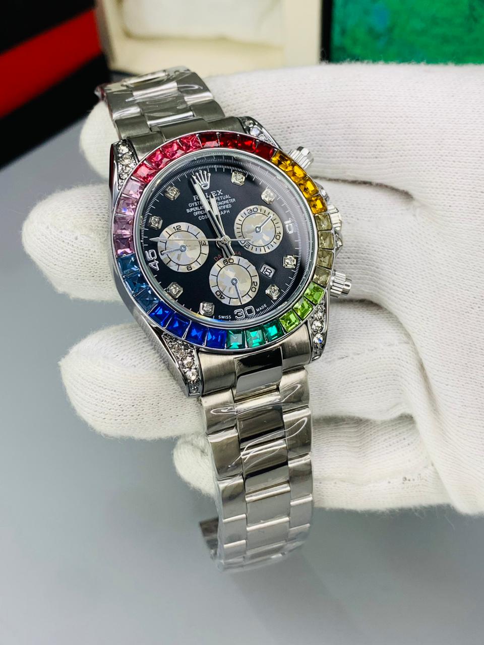 RLX Daytona Rainbow Sapphire & Everose Duo