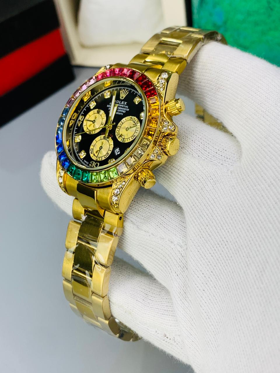 RLX Daytona Rainbow Sapphire & Everose Duo