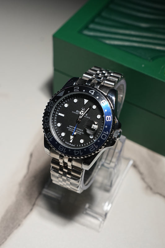 RLX GMT-Master II – Luxury Matte Black Dial Professional Edition