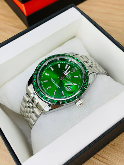 Rolex Oyster Perpetual Silver Sunray Dial 41