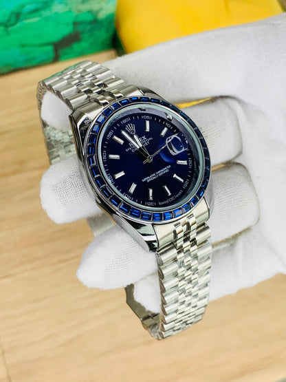 Rolex Oyster Perpetual Silver Sunray Dial 41