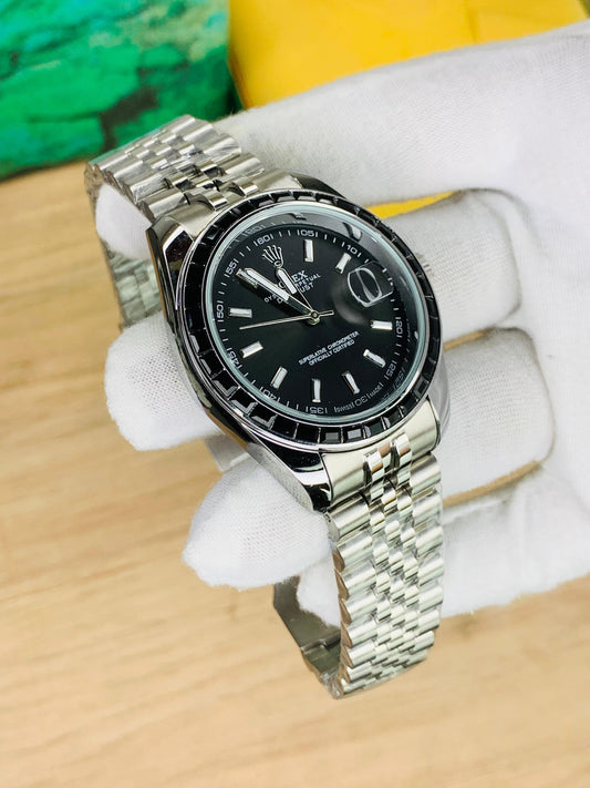 Rolex Oyster Perpetual Silver Sunray Dial 41