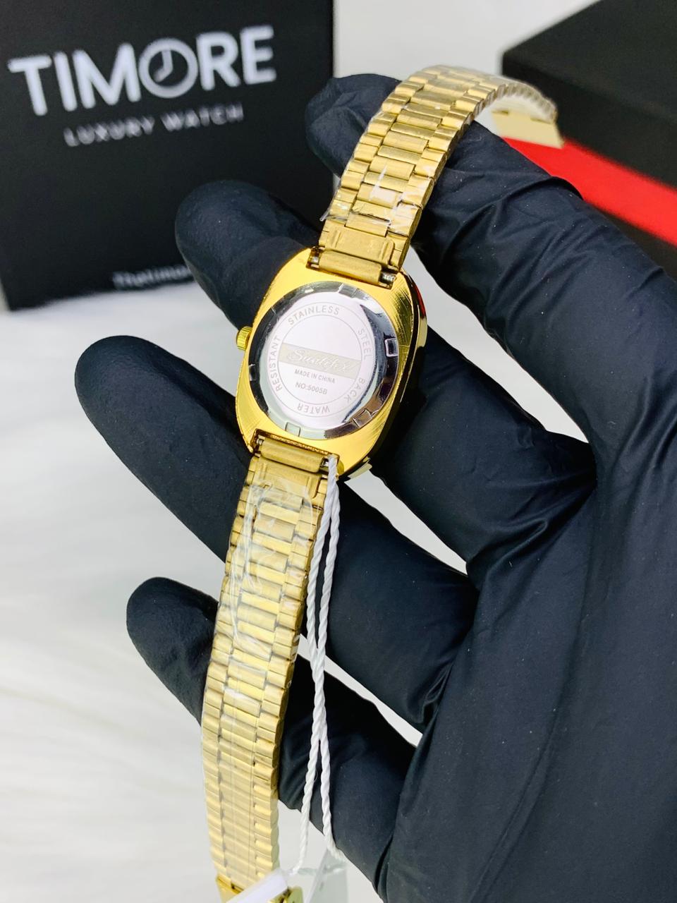 Sunlifex Women’s Luxury Gold Watch – Elegant Vintage Roman Series