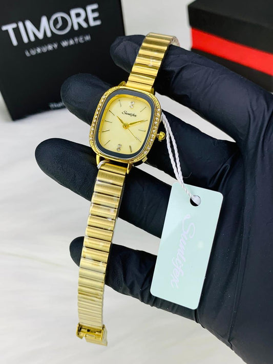 Sunlifex Women’s Luxury Gold Watch – Elegant Vintage Roman Series