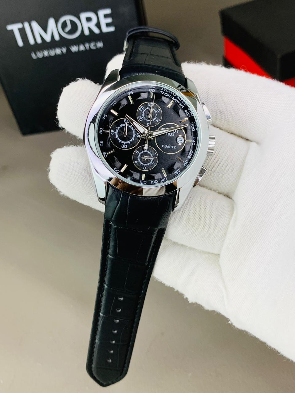 Tissot Black & Brown Leather Straps