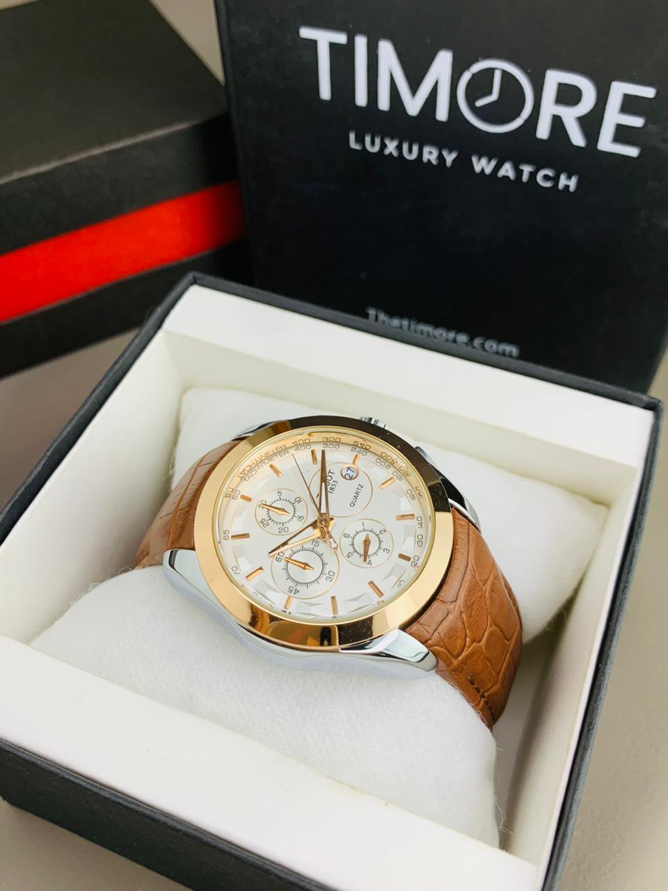 Tissot Black & Brown Leather Straps