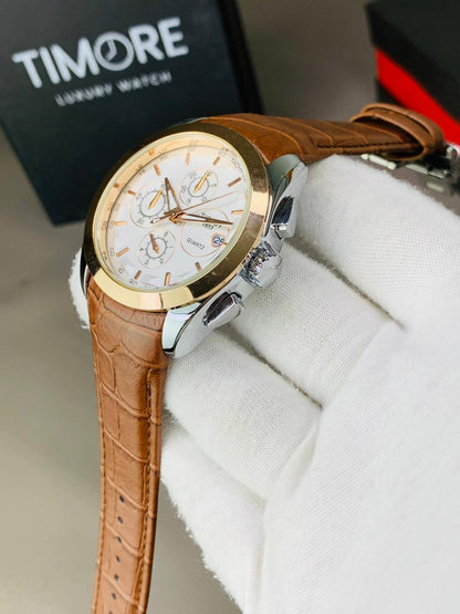 Tissot Black & Brown Leather Straps